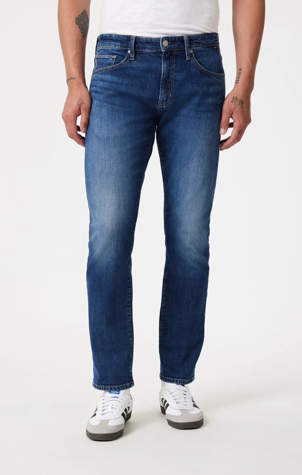 MARCUS SLIM STRAIGHT LEG IN MID BRUSHED SELVEDGE sold by Mavi product image thumbnail 4