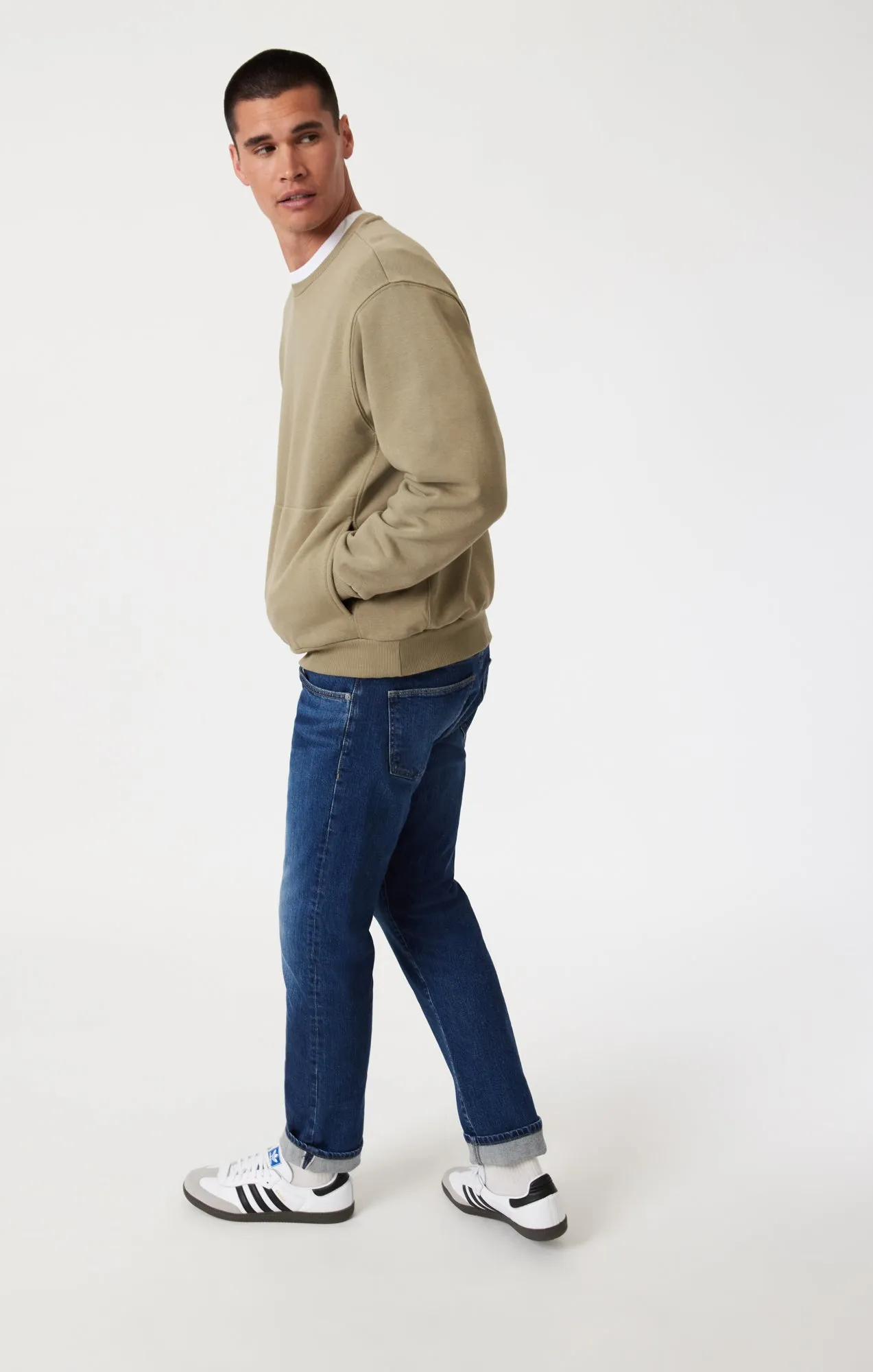 MARCUS SLIM STRAIGHT LEG IN MID BRUSHED SELVEDGE sold by Mavi product image thumbnail 2