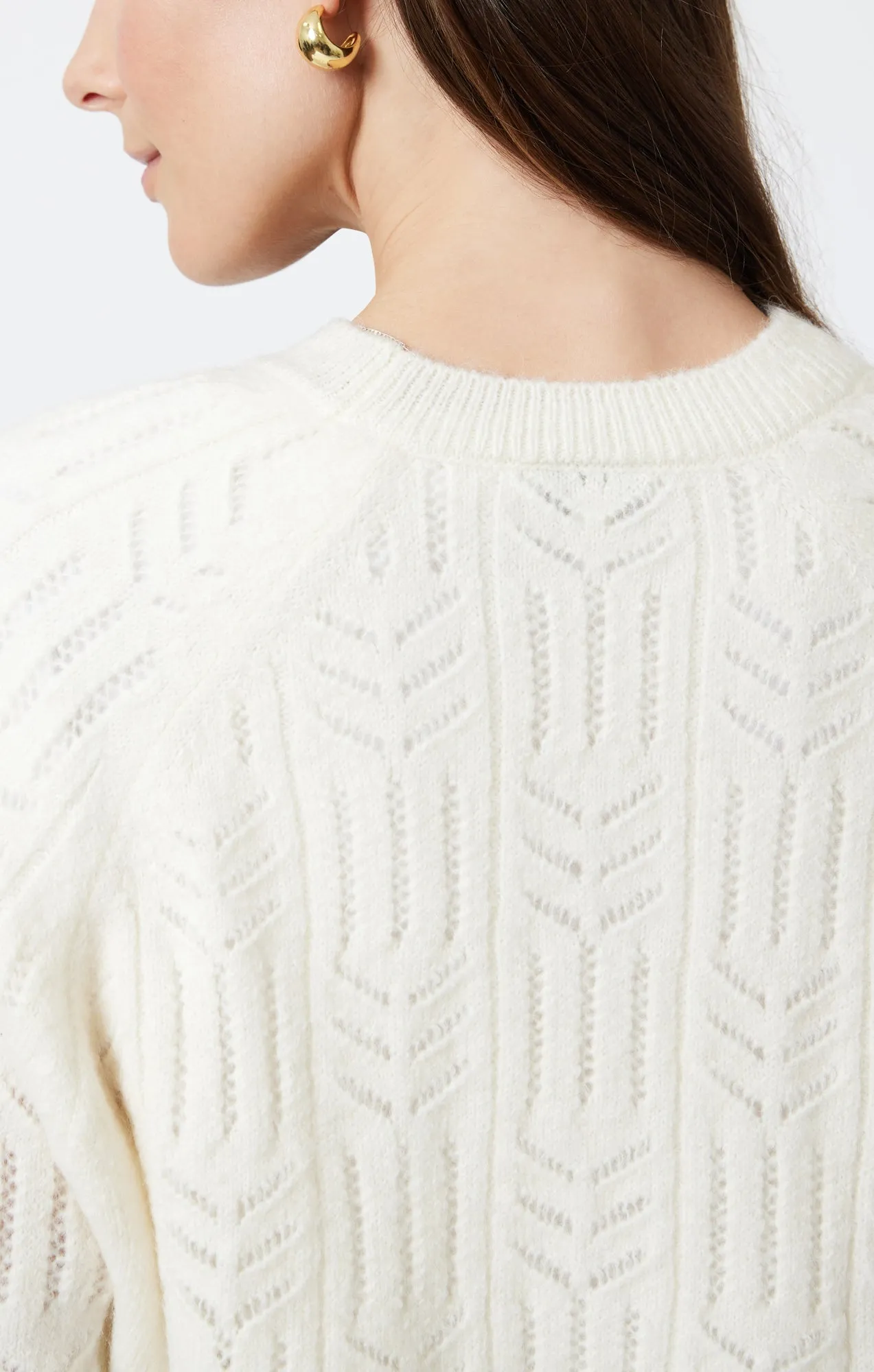 LACE DETAIL SWEATER IN ANTIQUE WHITE sold by Mavi product image thumbnail 5