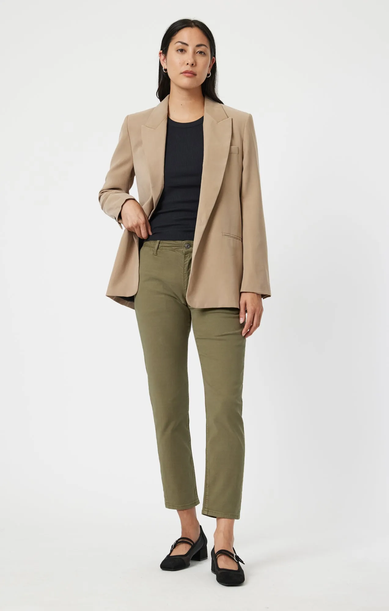 BROOKE SLIM CHINO IN GREEN LUXE TWILL sold by Mavi product image thumbnail 2