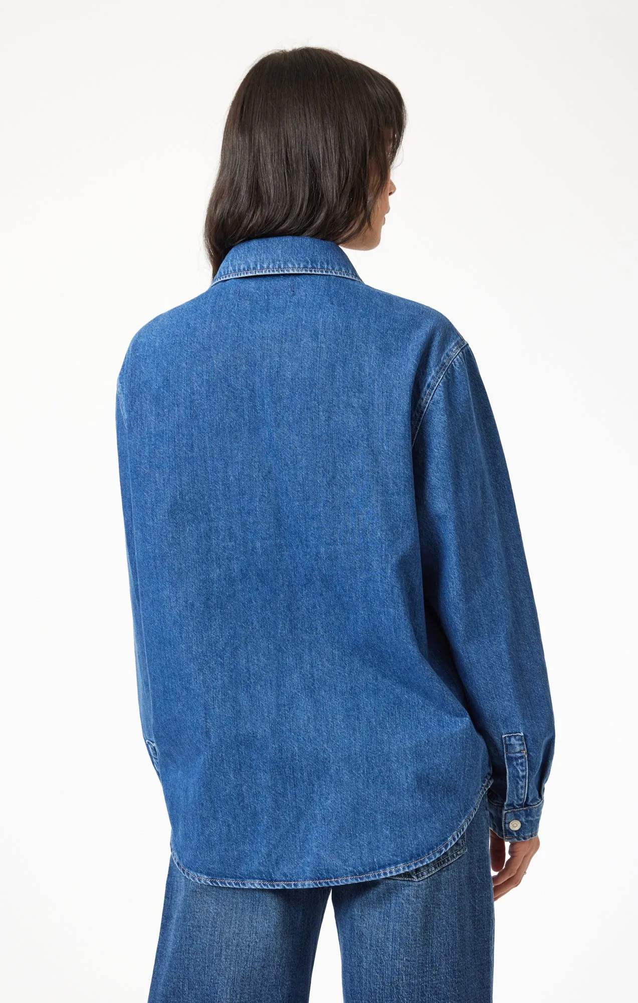 ALESTA DENIM SHIRT IN DARK CLASSIC BLUE sold by Mavi product image thumbnail 5