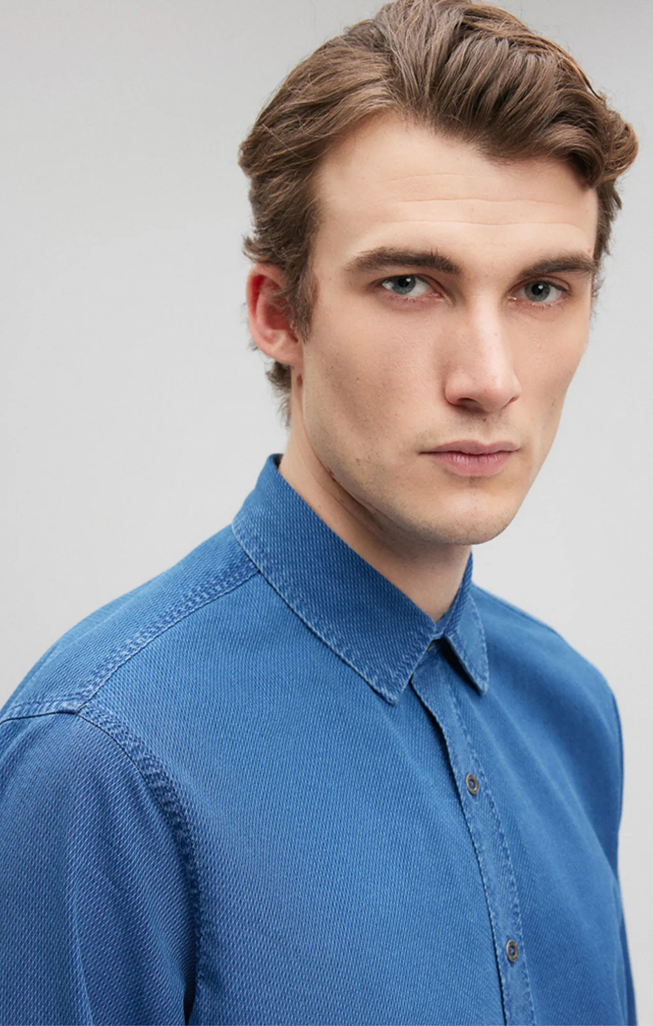 BUTTON-UP LONG SLEEVE SHIRT IN INDIGO sold by Mavi product image thumbnail 5