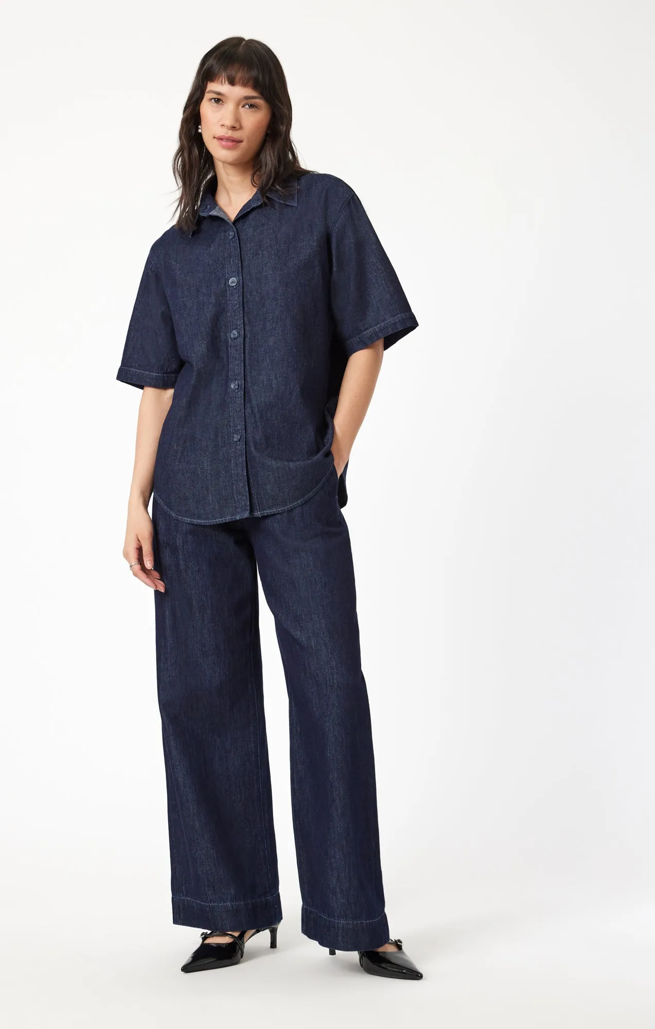 DEVA SHIRT IN RINSE DENIM sold by Mavi product image thumbnail 3