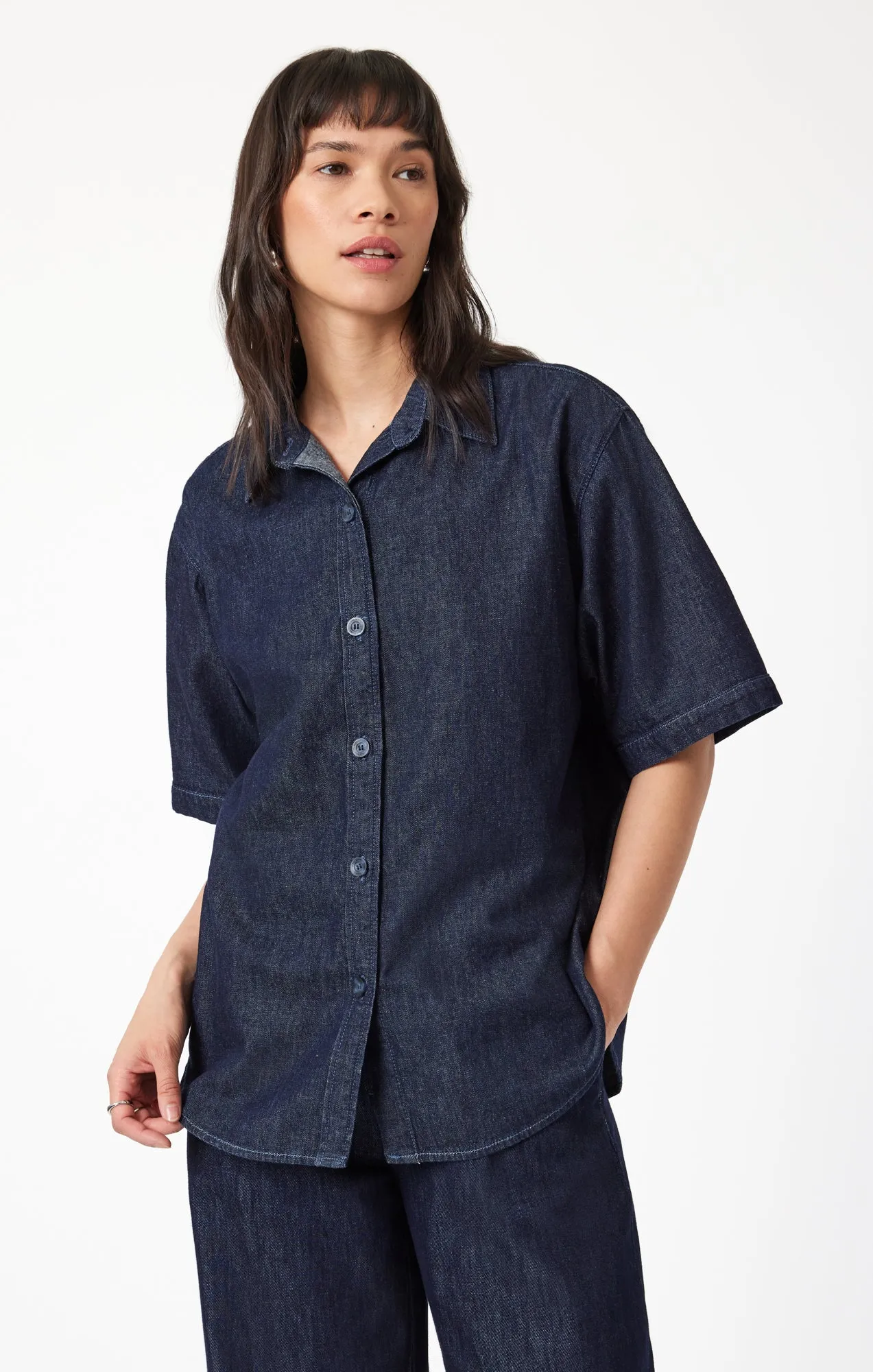 DEVA SHIRT IN RINSE DENIM sold by Mavi product image thumbnail 2