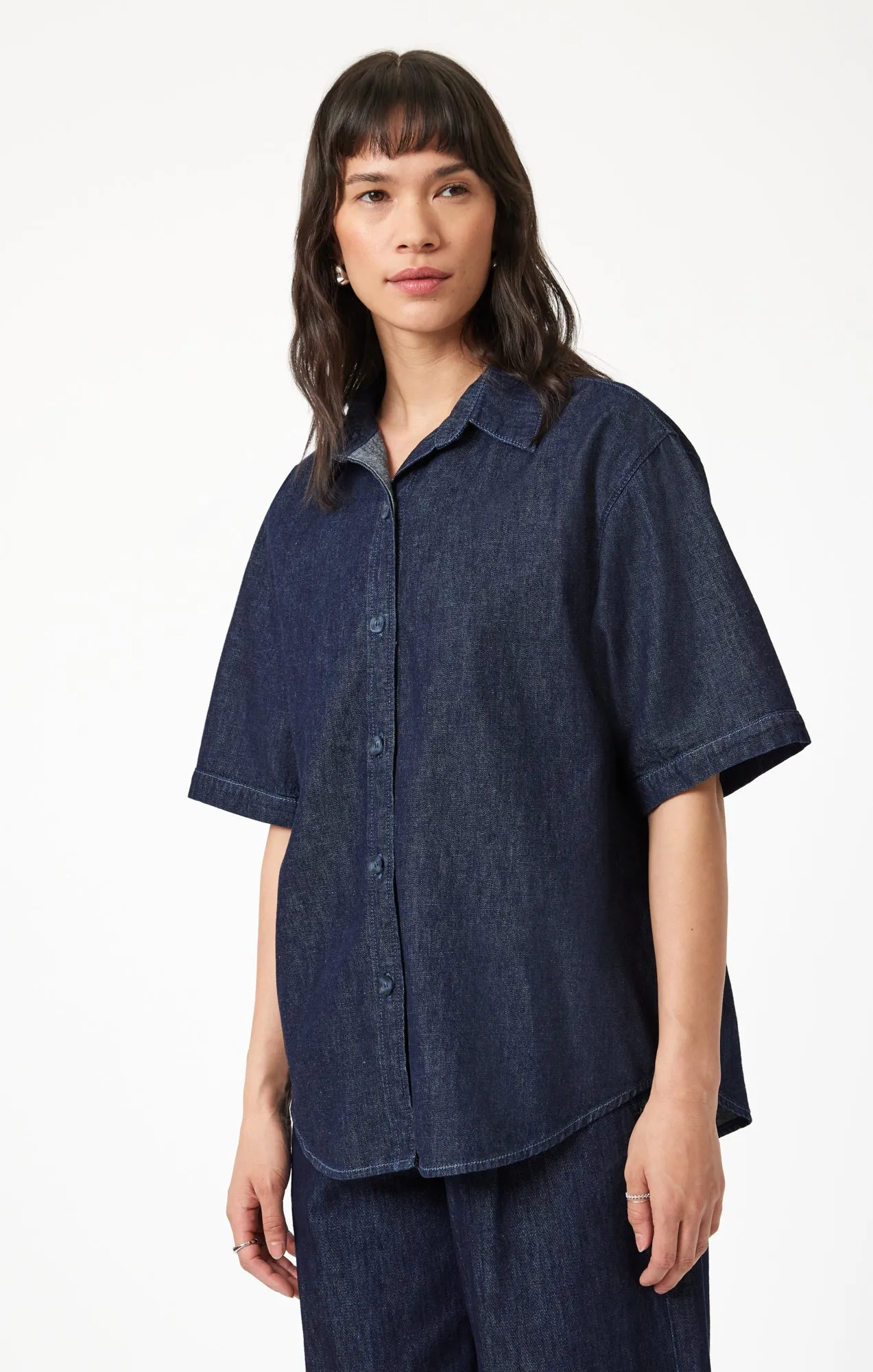 DEVA SHIRT IN RINSE DENIM sold by Mavi product image thumbnail 4