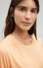CROPPED SHORT SLEEVE T-SHIRT IN PEACH COBBLER sold by Mavi