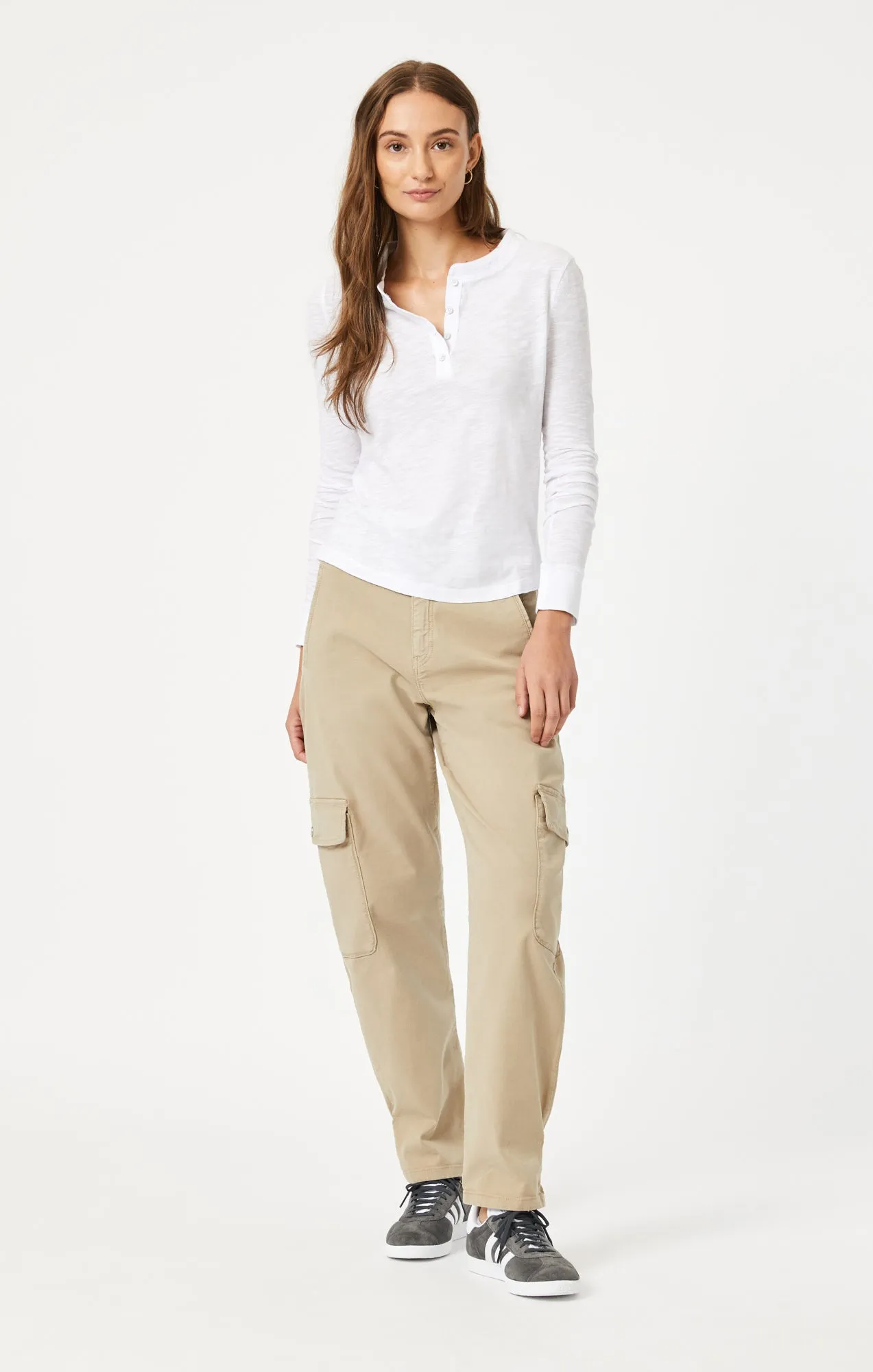 HENLEY T-SHIRT IN WHITE sold by Mavi product image thumbnail 5