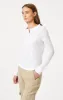 HENLEY T-SHIRT IN WHITE sold by Mavi