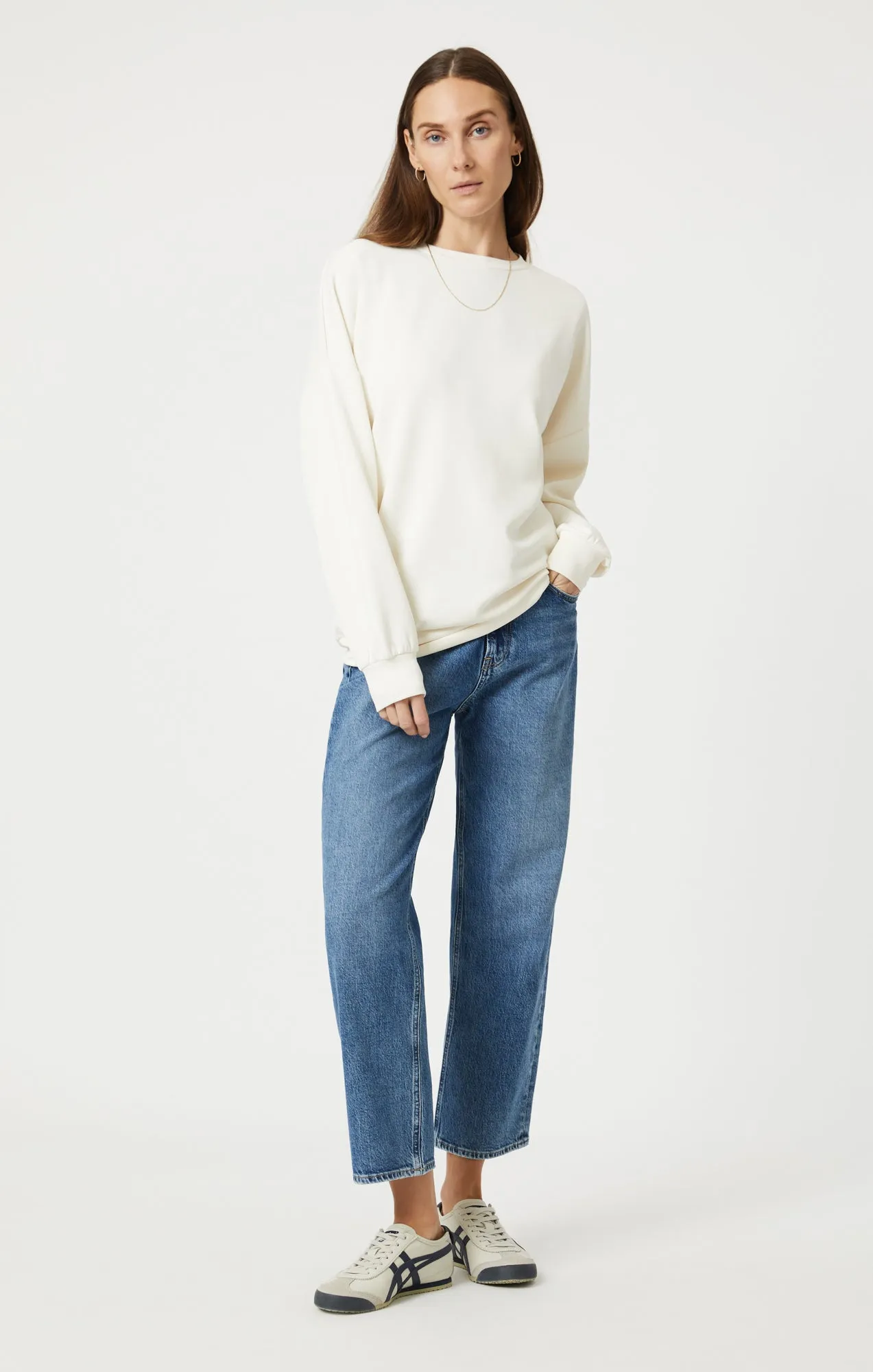 SWEATSHIRT IN ANTIQUE WHITE sold by Mavi product image thumbnail 4