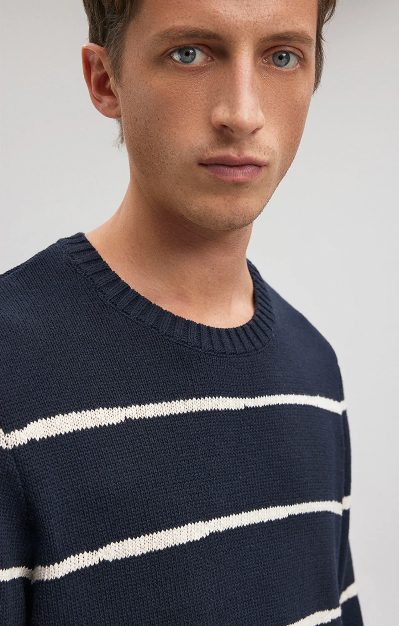 STRIPED SWEATER IN NAVY BLAZER sold by Mavi product image thumbnail 5