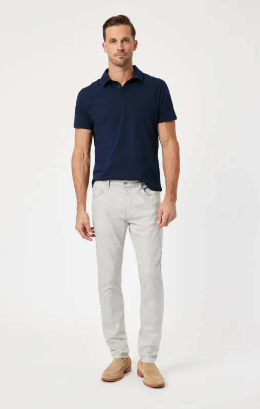 JAKE SLIM LEG IN LIGHT GREY LINEN sold by Mavi