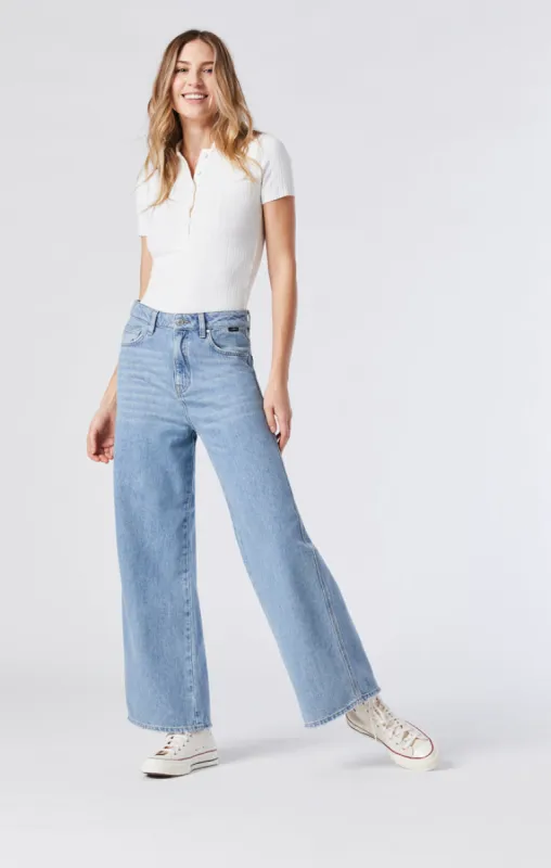 MIAMI WIDE LEG IN LIGHT BLUE ORGANIC BLUE sold by Mavi