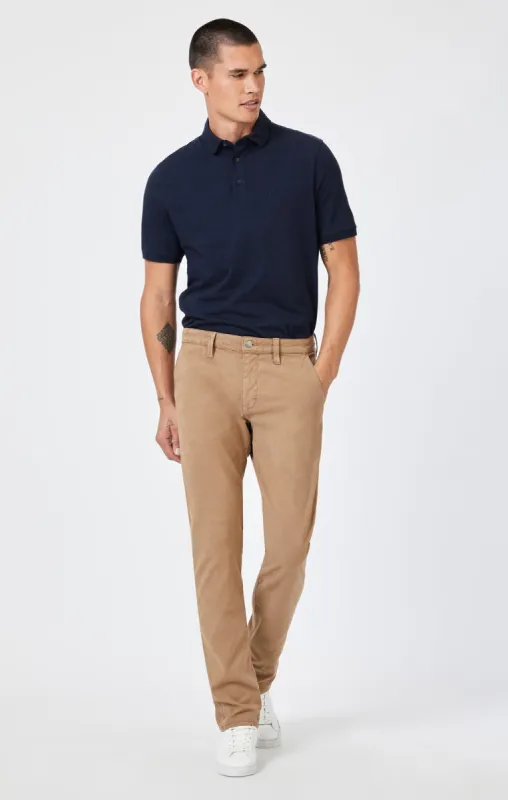 MILTON SLIM STRAIGHT CHINO IN TIGER EYE'S LUXE TWILL sold by Mavi
