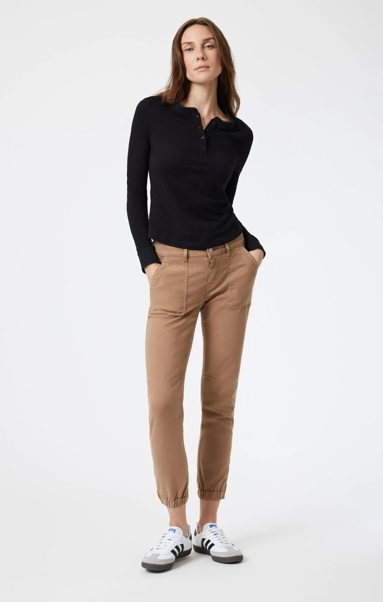 HENLEY T-SHIRT IN BLACK sold by Mavi product image thumbnail 2