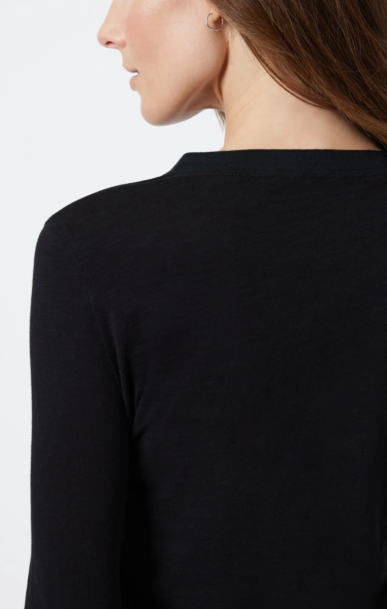 HENLEY T-SHIRT IN BLACK sold by Mavi product image thumbnail 5