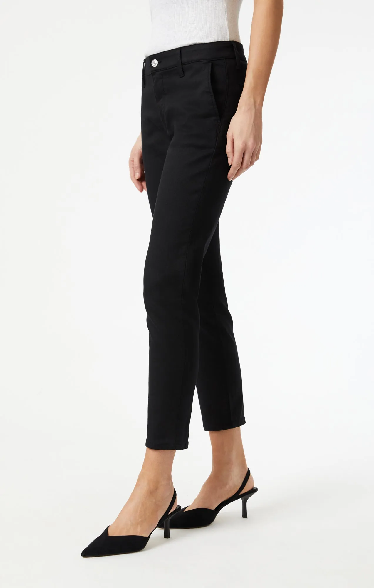 BROOKE SLIM CHINO IN BLACK LUXE TWILL sold by Mavi product image thumbnail 4