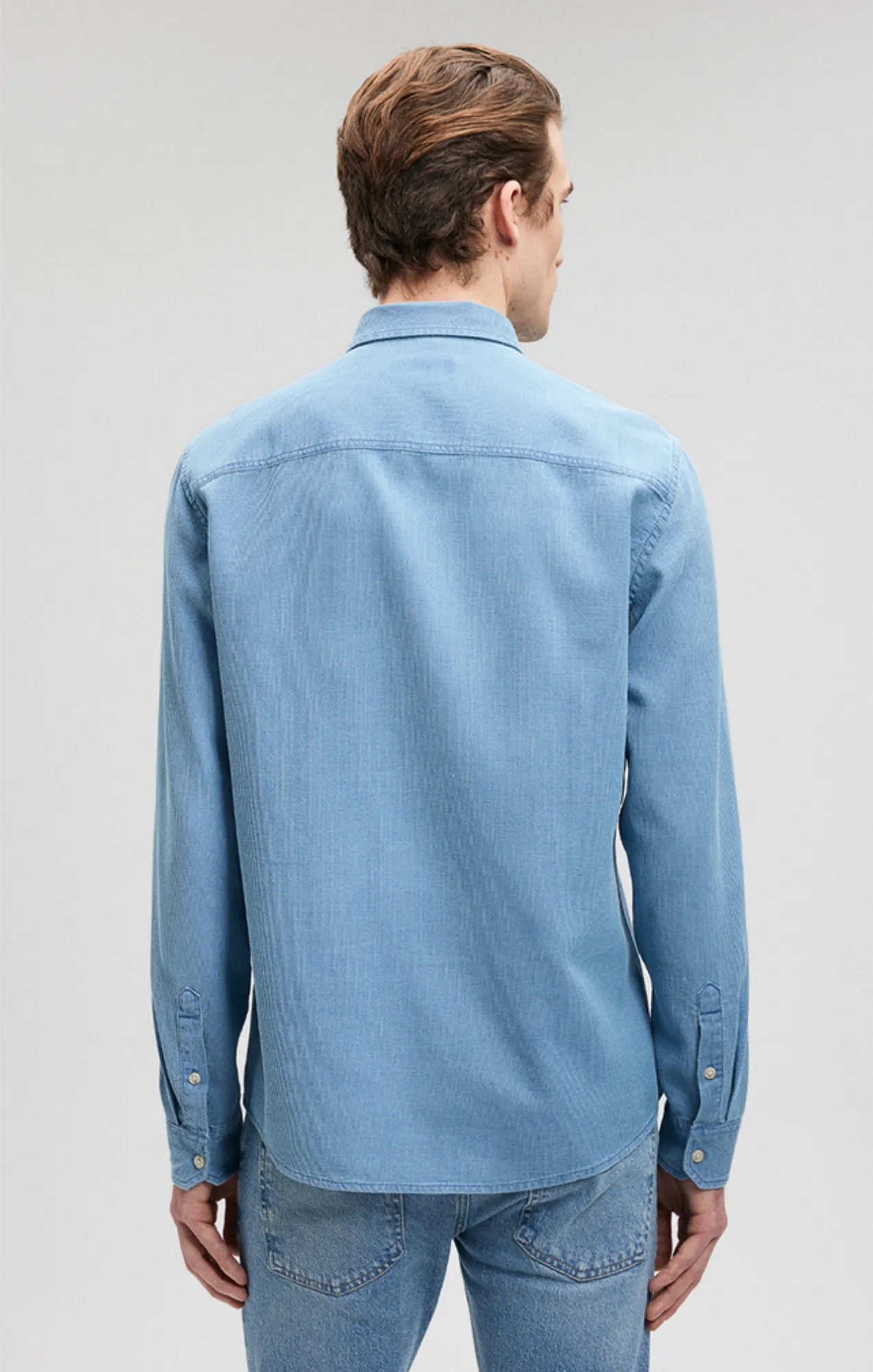 BUTTON-UP LONG SLEEVE SHIRT IN INDIGO sold by Mavi product image thumbnail 5
