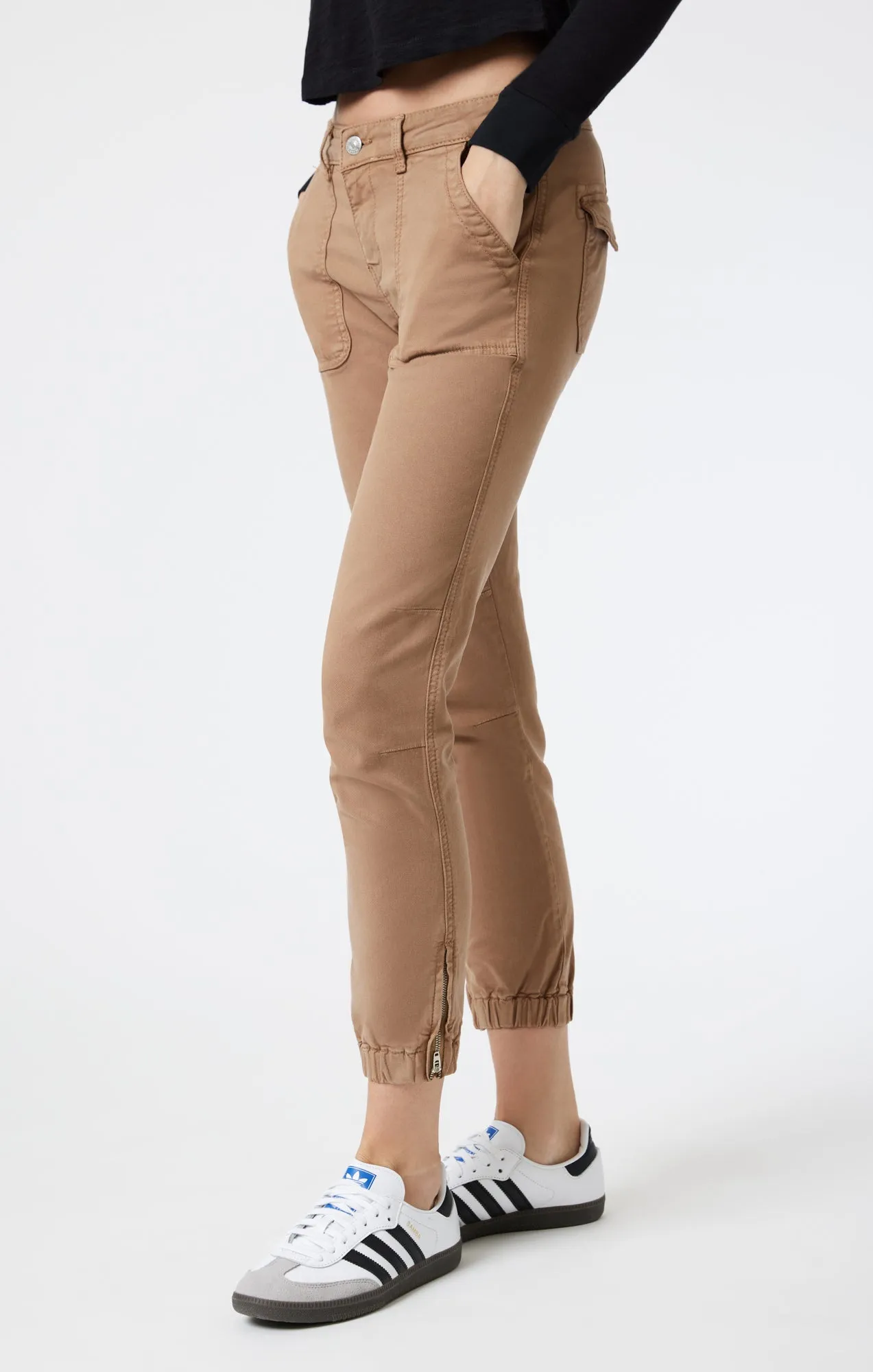 IVY SLIM CARGO IN TIGER EYE'S LUXE TWILL sold by Mavi product image thumbnail 4