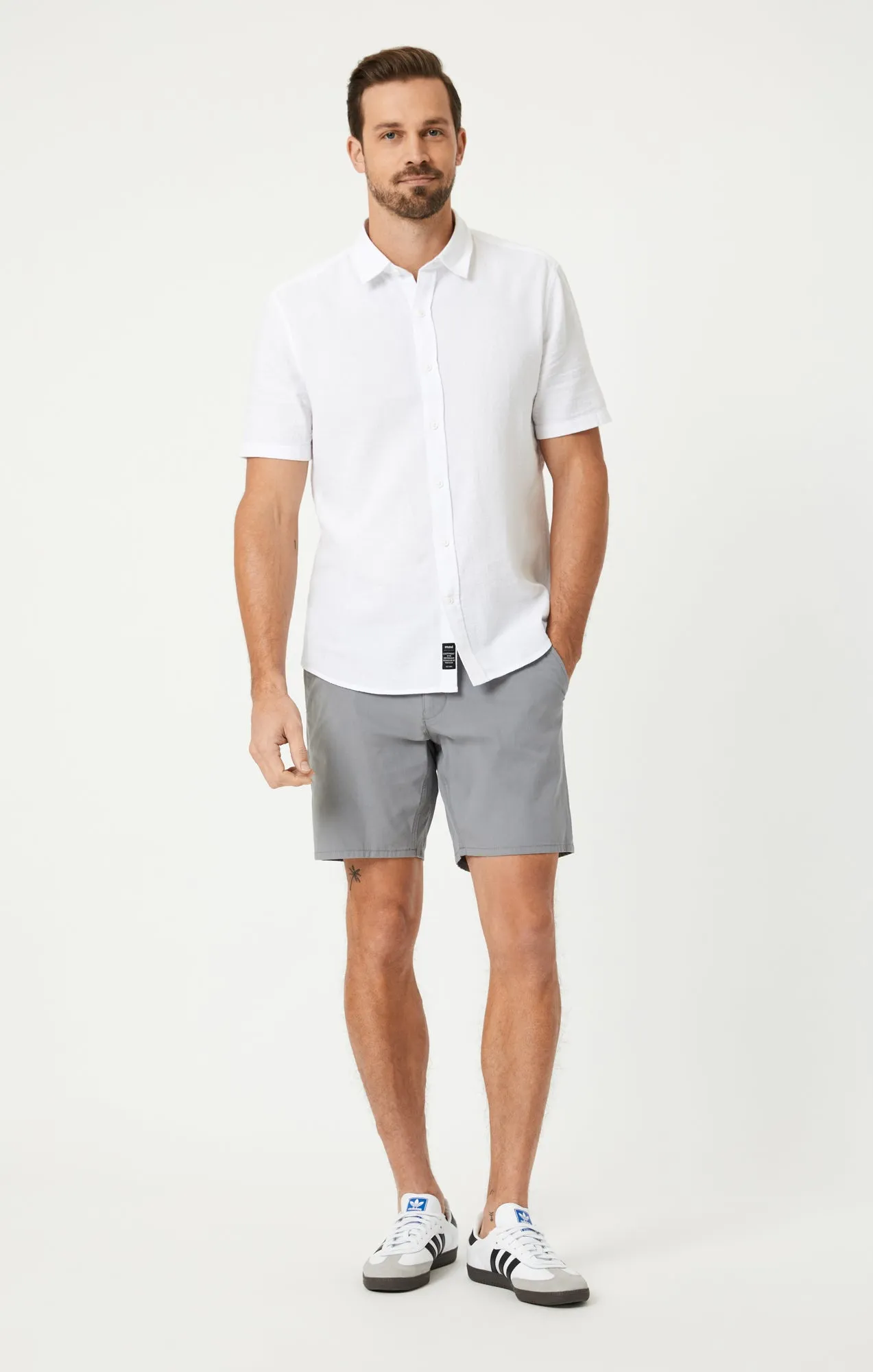 SHORT SLEEVE BUTTON-UP SHIRT IN WHITE sold by Mavi product image thumbnail 4