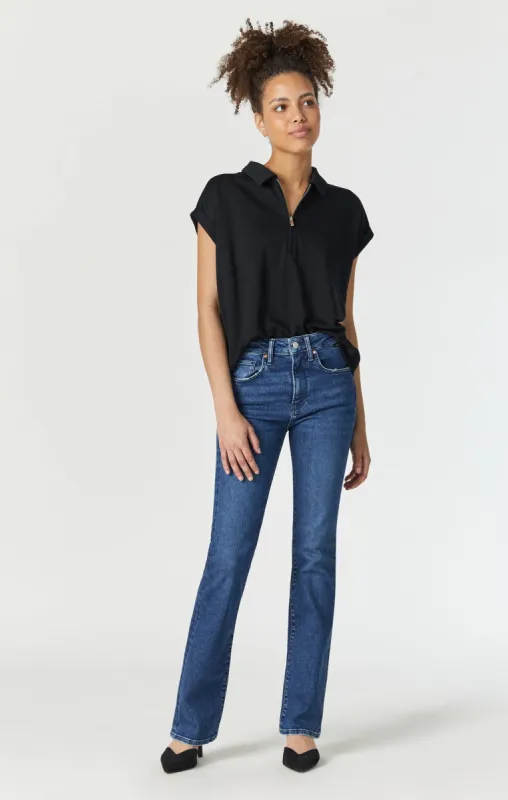 MARIA FLARE JEANS IN MID FLEX BLUE sold by Mavi