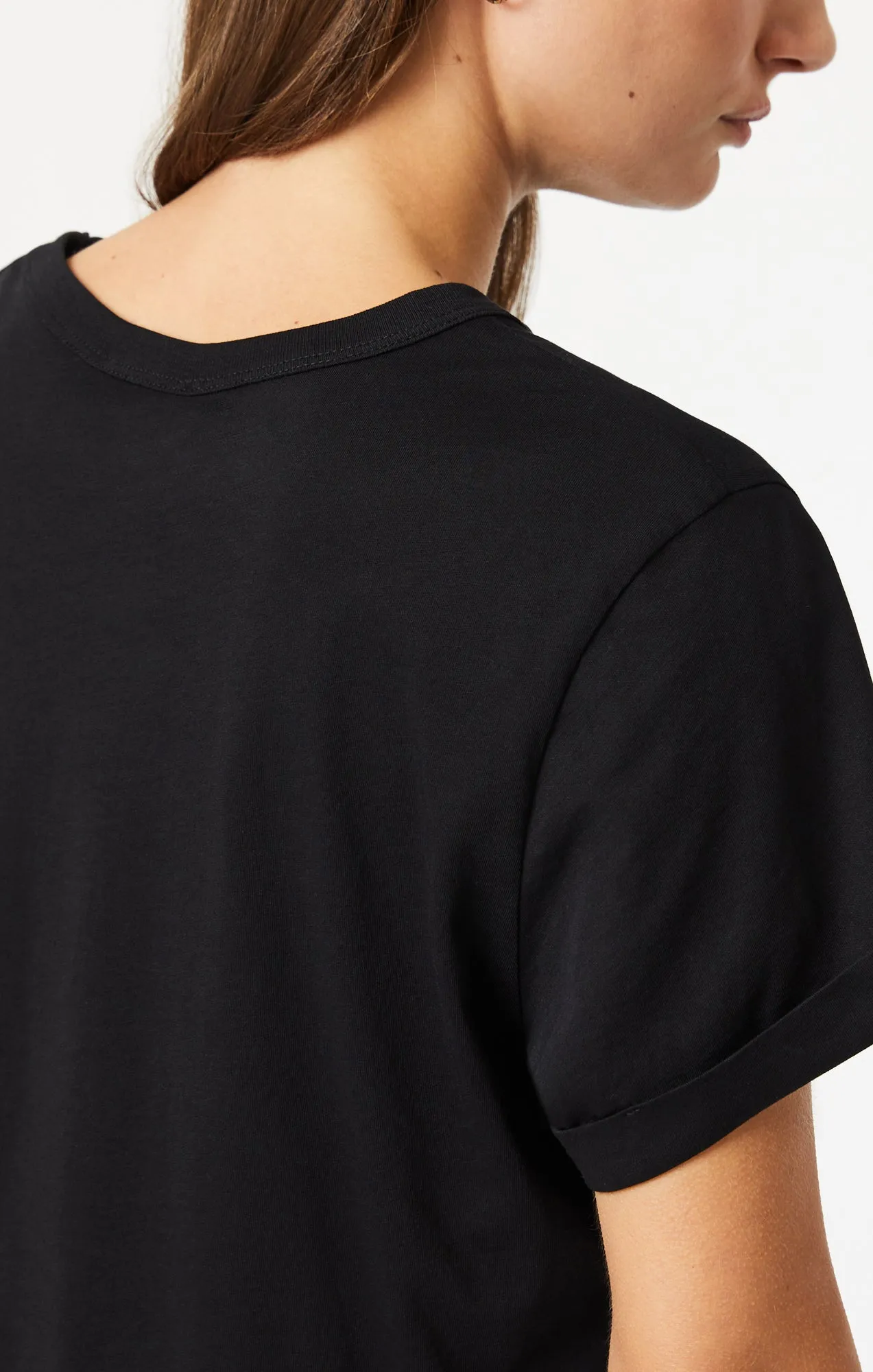 CROPPED T-SHIRT IN BLACK sold by Mavi product image thumbnail 5