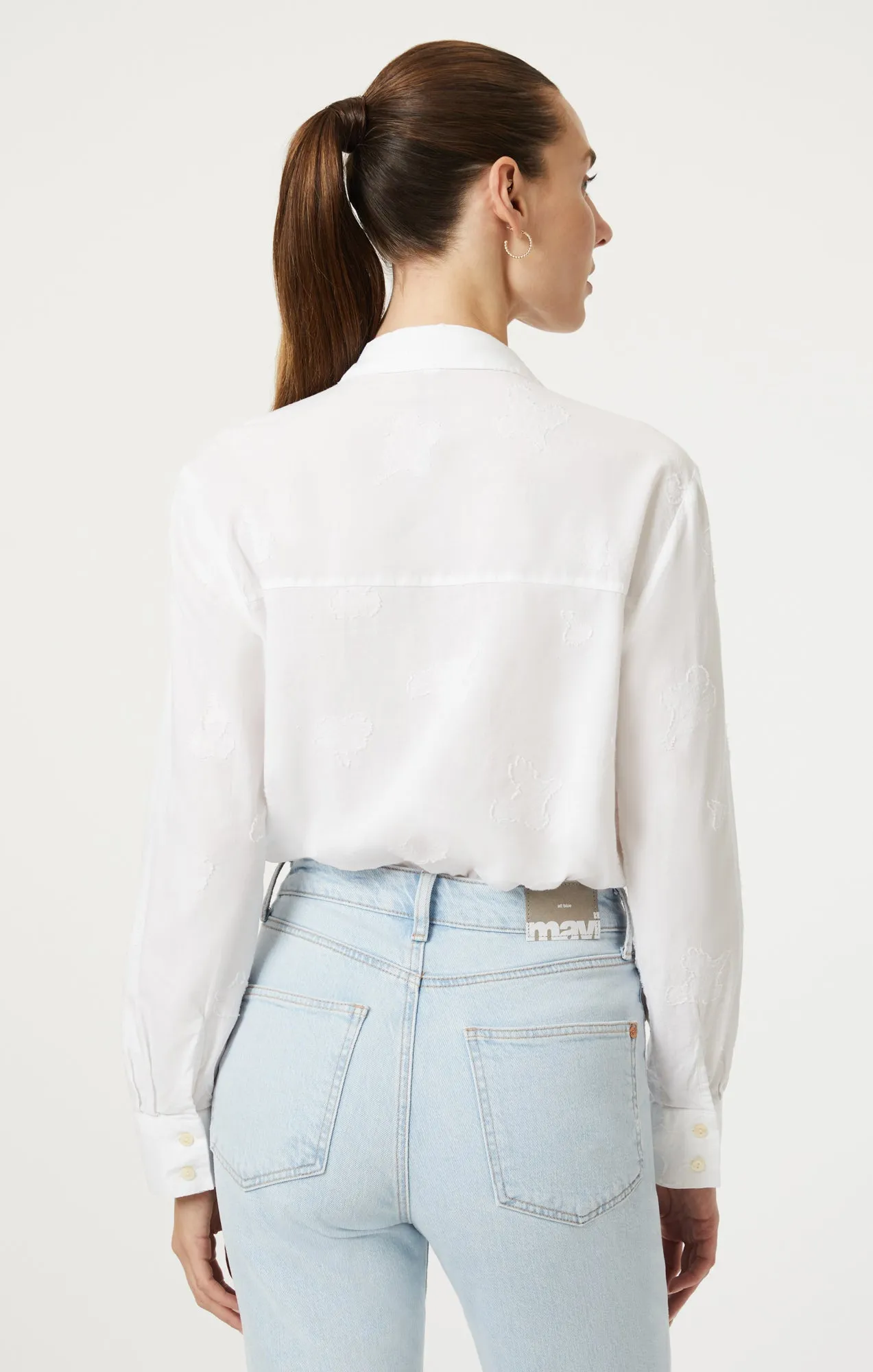 JACQUARD BUTTON-UP SHIRT IN ANTIQUE WHITE sold by Mavi product image thumbnail 3