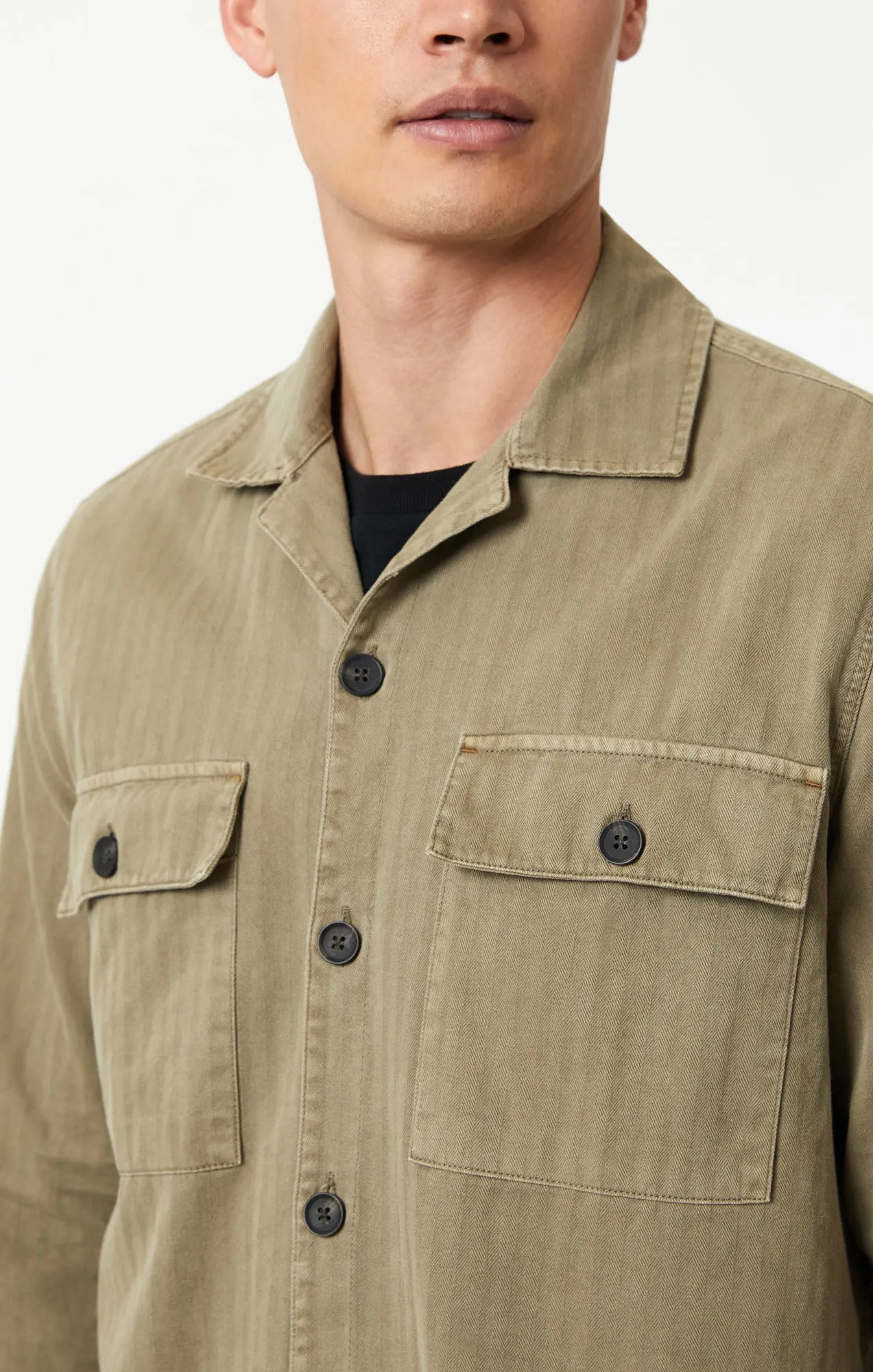 DOUBLE POCKET OVERSHIRT IN MERMAID sold by Mavi product image thumbnail 5