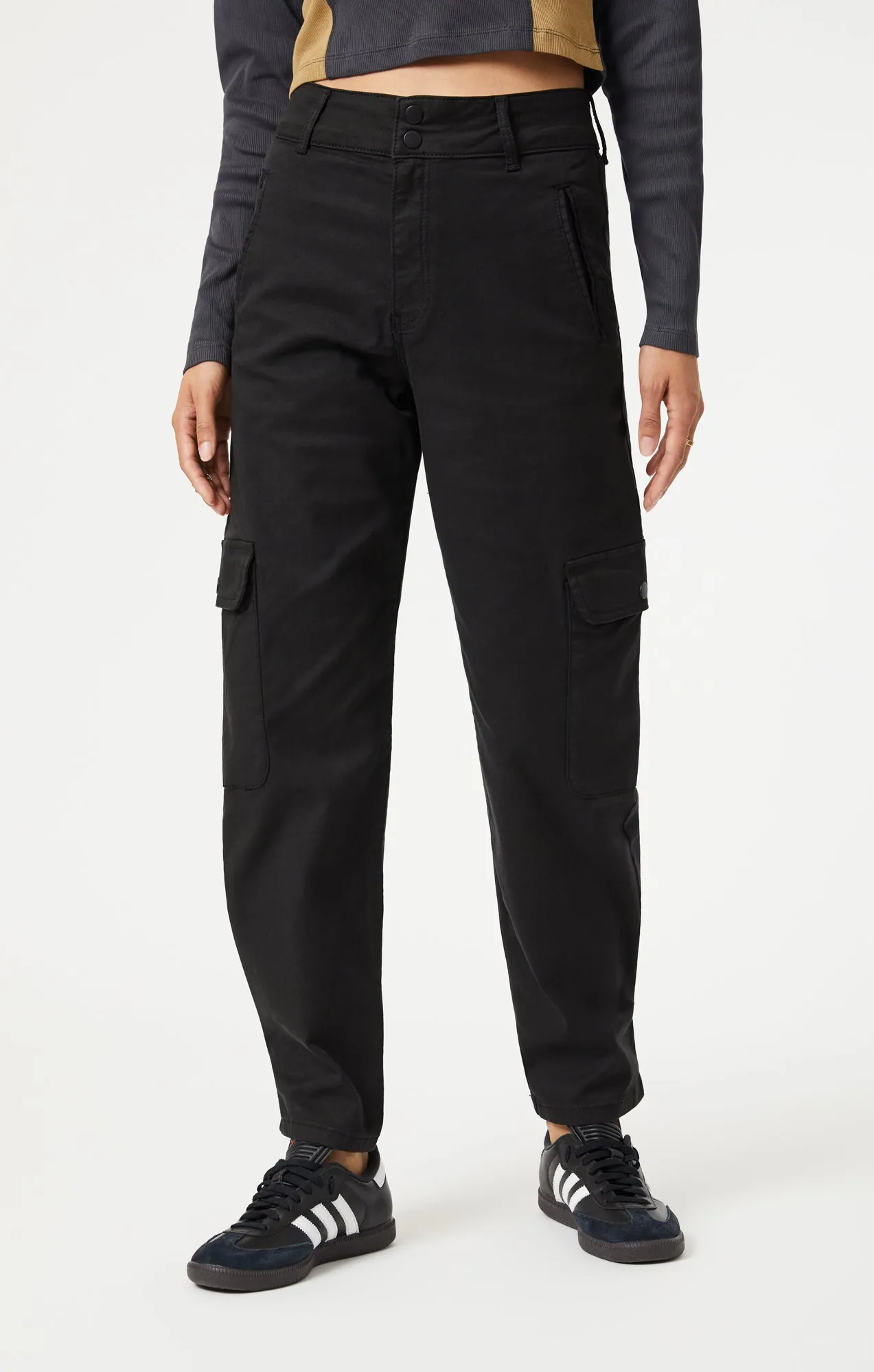 ELSIE CARGO PANTS IN BLACK LUXE TWILL sold by Mavi product image thumbnail 2