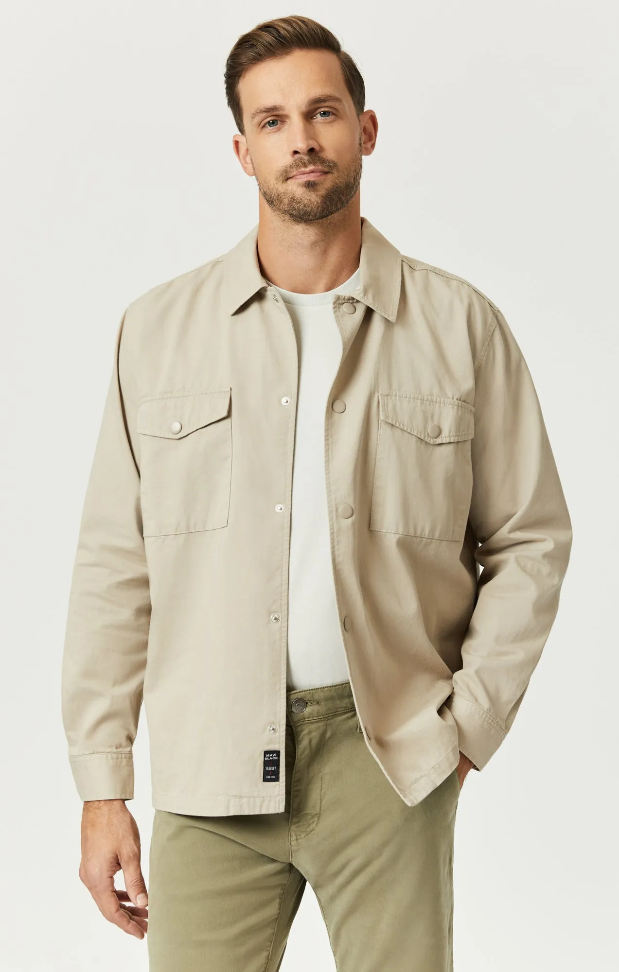 DOUBLE POCKET OVERSHIRT IN PURE CASHMERE sold by Mavi