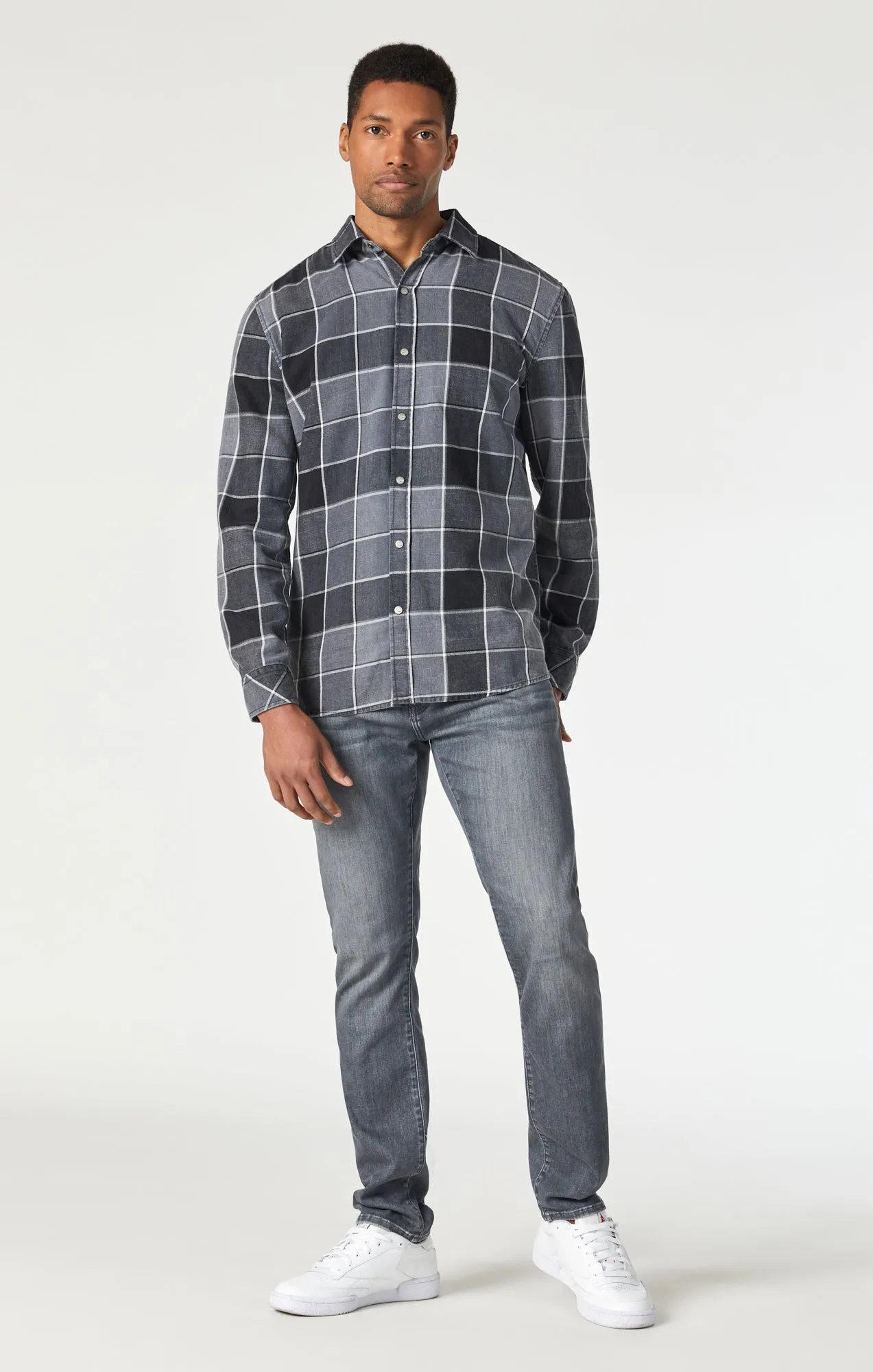 CHECK SHIRT IN BLACK INDIGO CHECK sold by Mavi product image thumbnail 4
