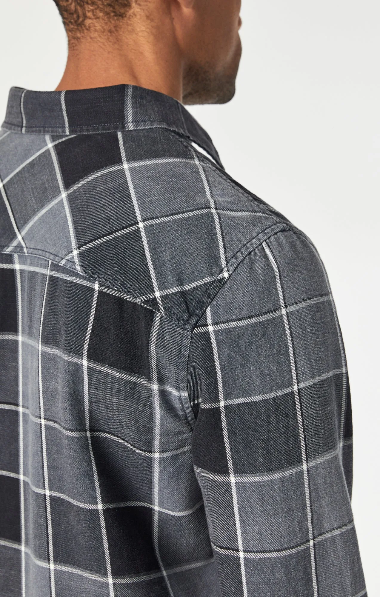 CHECK SHIRT IN BLACK INDIGO CHECK sold by Mavi product image thumbnail 5