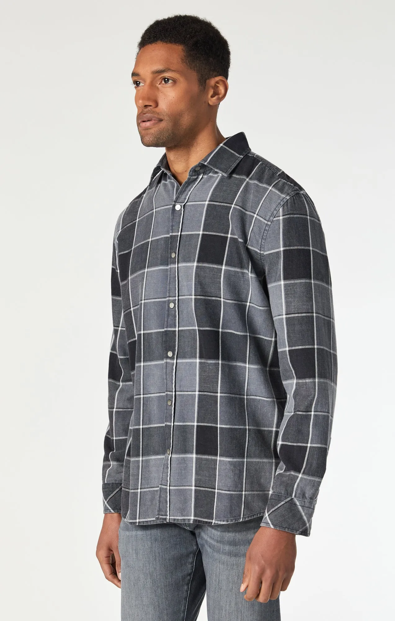 CHECK SHIRT IN BLACK INDIGO CHECK sold by Mavi product image thumbnail 2