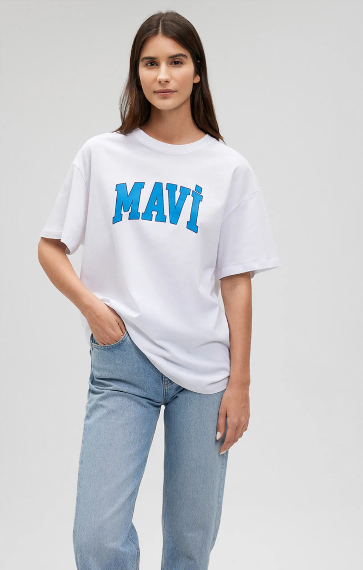 MAVI LOGO T-SHIRT IN BRIGHT WHITE sold by Mavi product image thumbnail 2