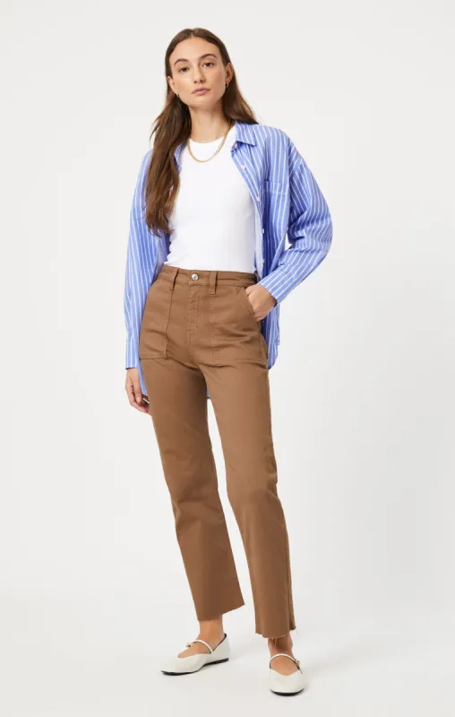 SHELIA FRONT POCKET STRAIGHT IN TIGER EYE'S FLEX BLUE sold by Mavi