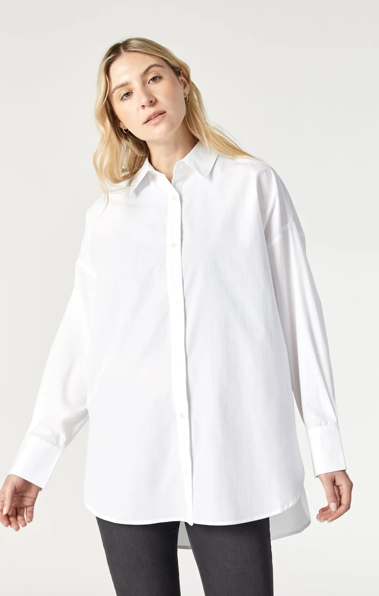 LONG SLEEVE SHIRT IN ANTIQUE WHITE sold by Mavi product image thumbnail 4