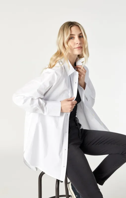 LONG SLEEVE SHIRT IN ANTIQUE WHITE sold by Mavi