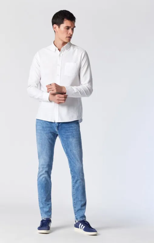 JAKE SLIM LEG JEANS IN LIGHT BRUSHED ORGANIC MOVE sold by Mavi