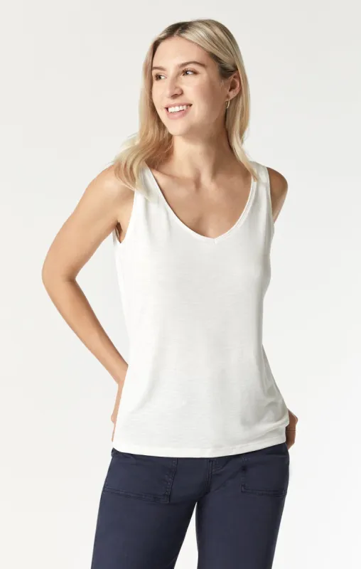 WOMEN'S TANK TOP IN ANTIQUE WHITE sold by Mavi