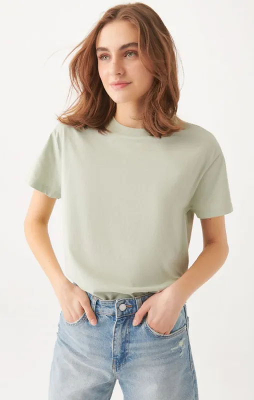 WOMEN'S SHORT SLEEVE T-SHIRT IN LIGHT GREEN sold by Mavi