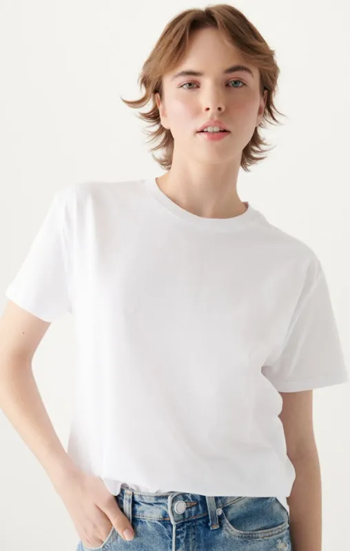 WOMEN'S SHORT SLEEVE T-SHIRT IN WHITE sold by Mavi