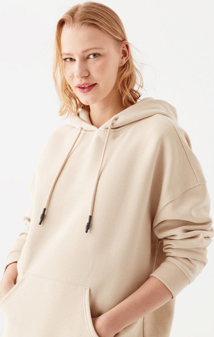 HOODED SWEATSHIRT IN ANTIQUE BEIGE sold by Mavi product image thumbnail 3