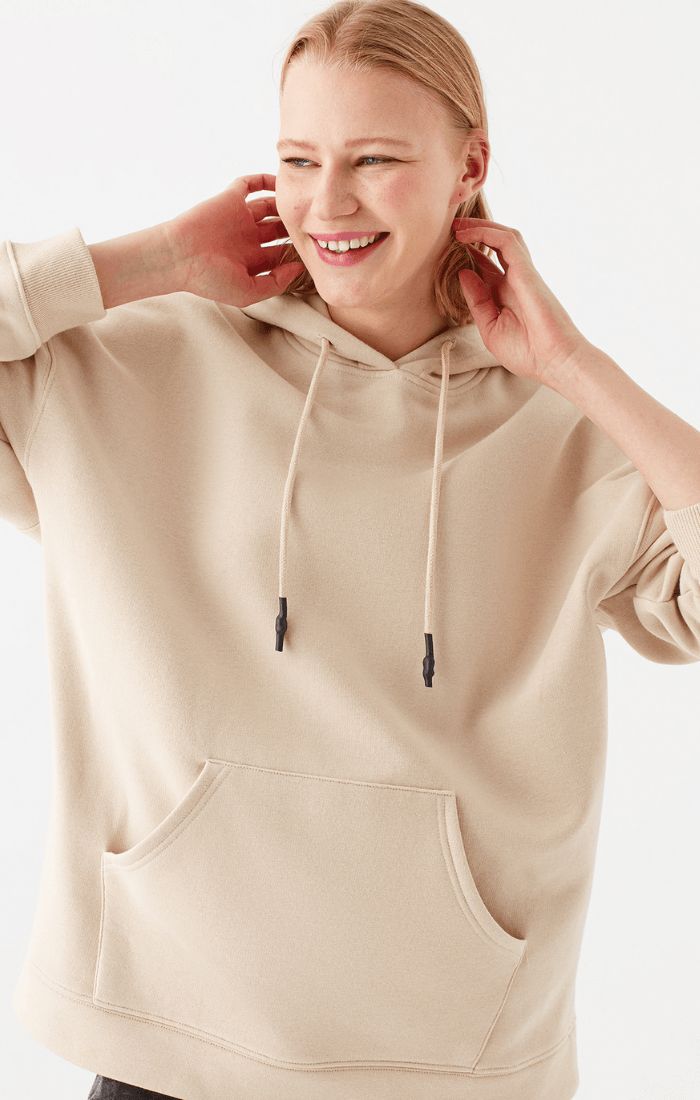 HOODED SWEATSHIRT IN ANTIQUE BEIGE sold by Mavi product image thumbnail 5