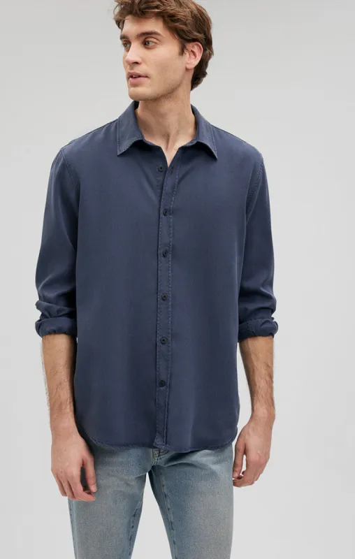 BUTTON-UP LONG SLEEVE SHIRT IN MARITIME BLUE sold by Mavi