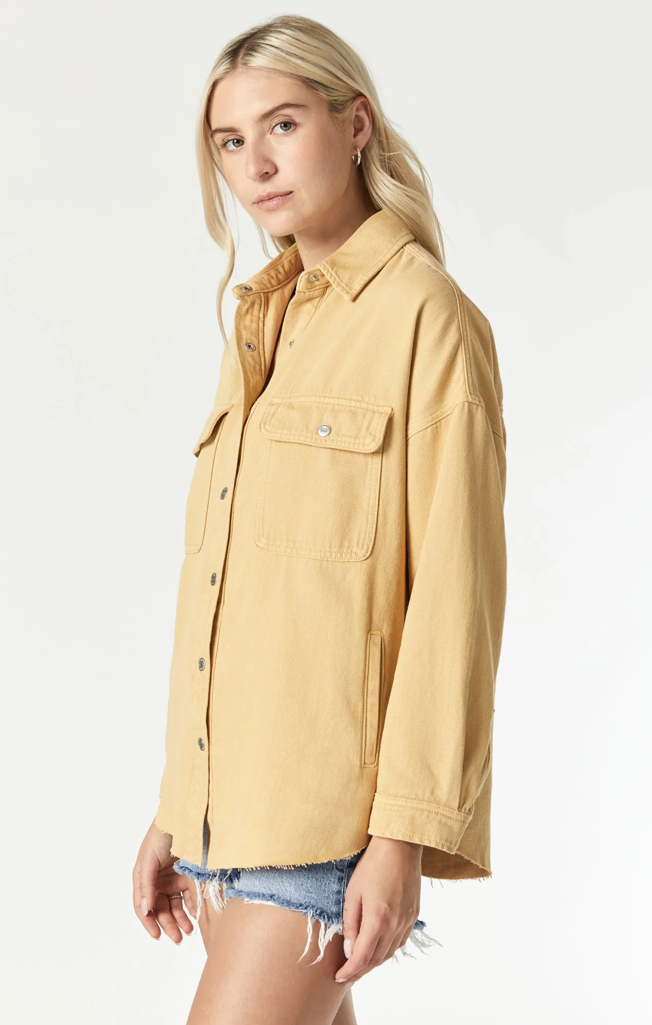 TAMARA OVERSIZED DENIM SHIRT IN MOONSTONE DENIM sold by Mavi product image thumbnail 2