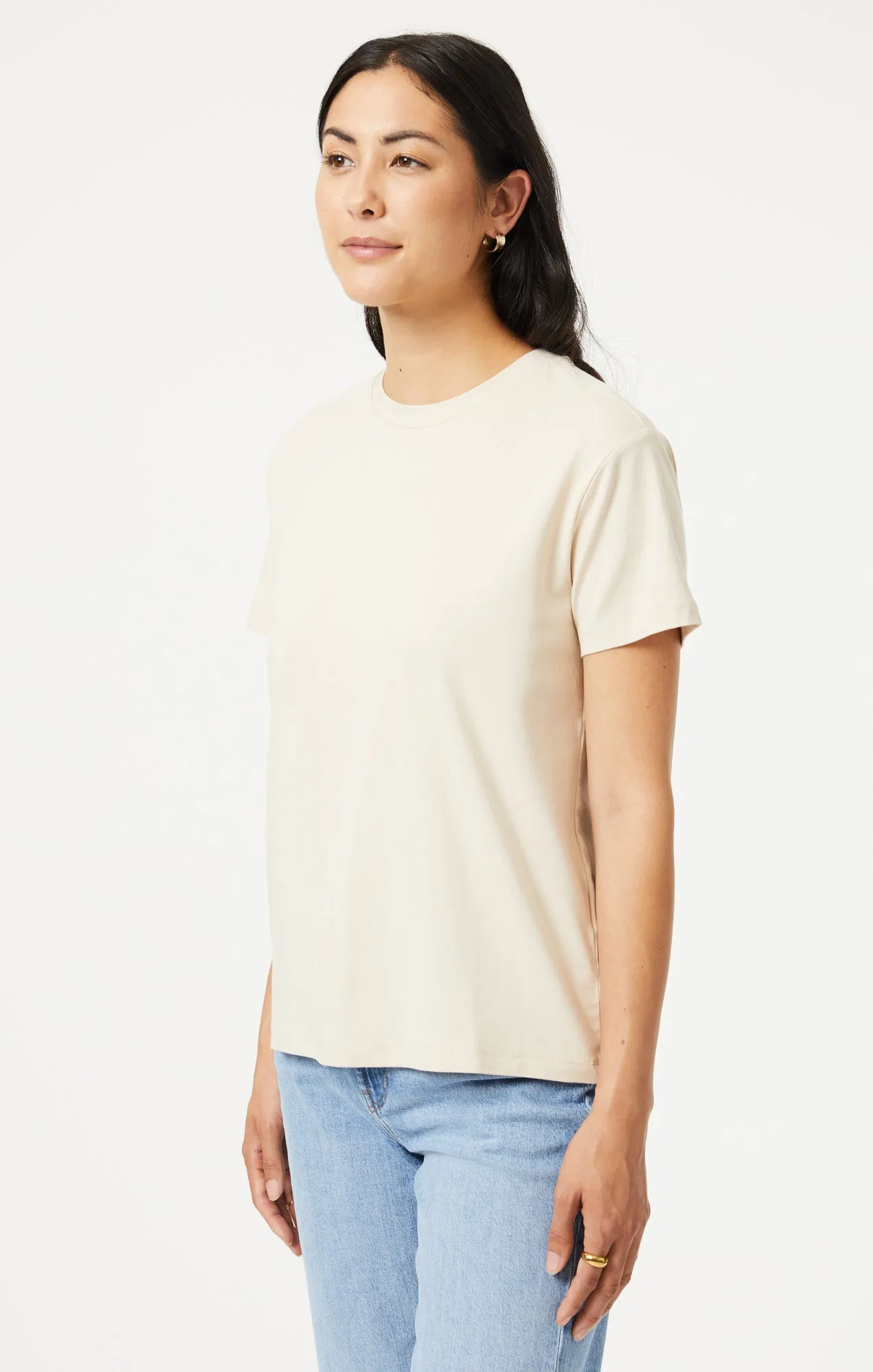CREW NECK T-SHIRT IN BEIGE NATURAL DYE sold by Mavi product image thumbnail 2