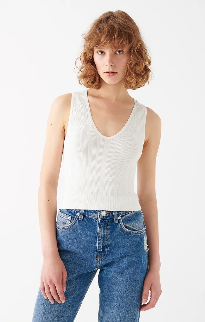 WOMEN'S TANK TOP IN ANTIQUE WHITE sold by Mavi product image thumbnail 5