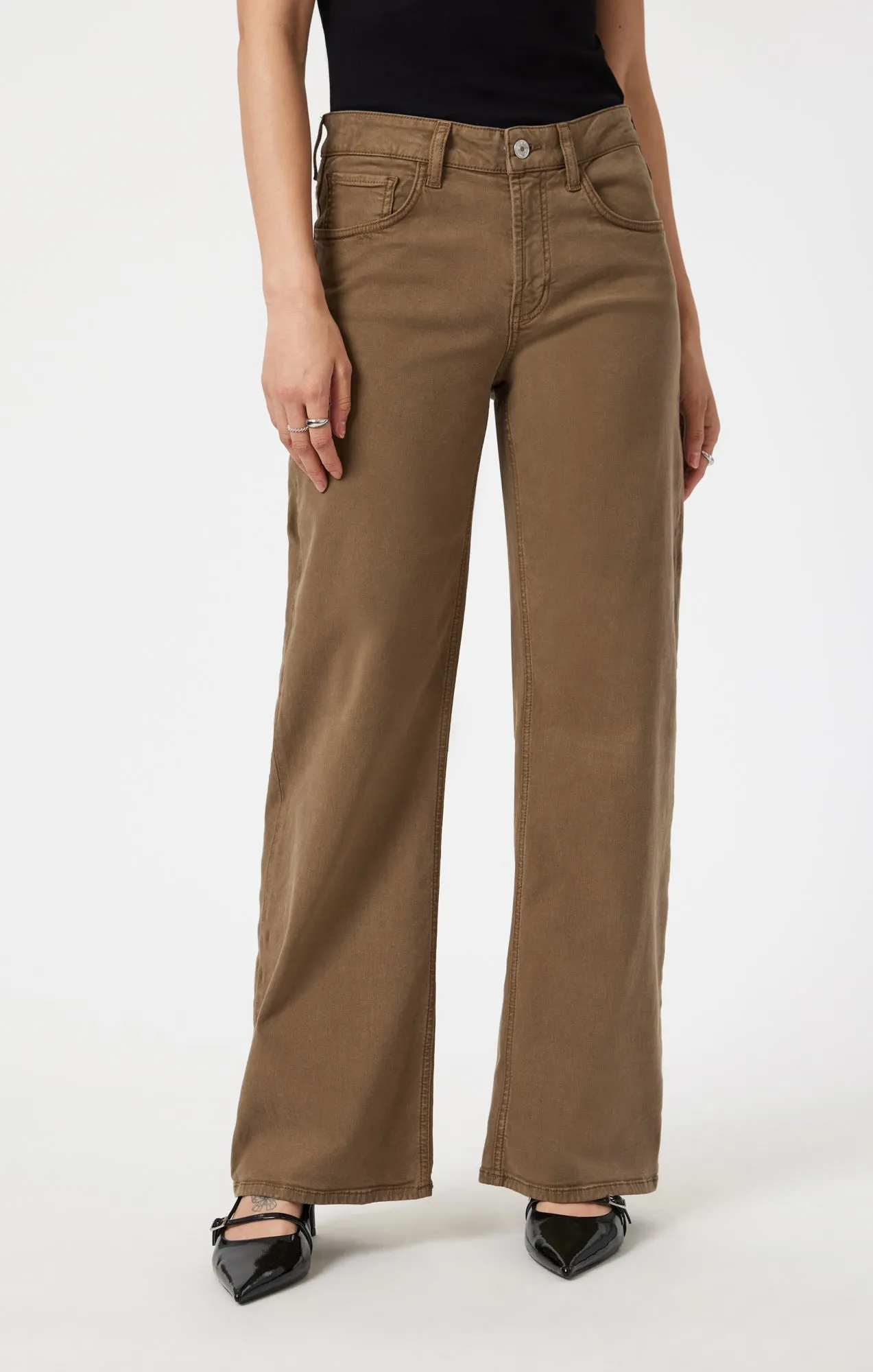 ALENA WIDE LEG IN BRINDLE LUXE TWILL sold by Mavi product image thumbnail 3