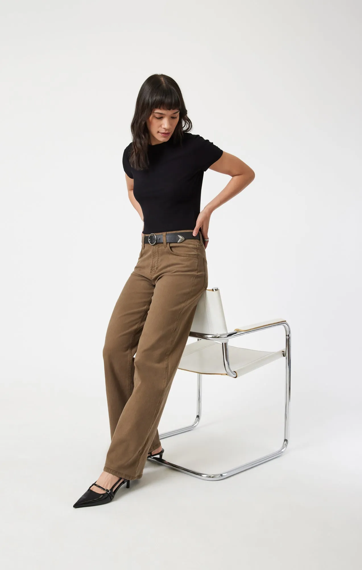 ALENA WIDE LEG IN BRINDLE LUXE TWILL sold by Mavi product image thumbnail 2