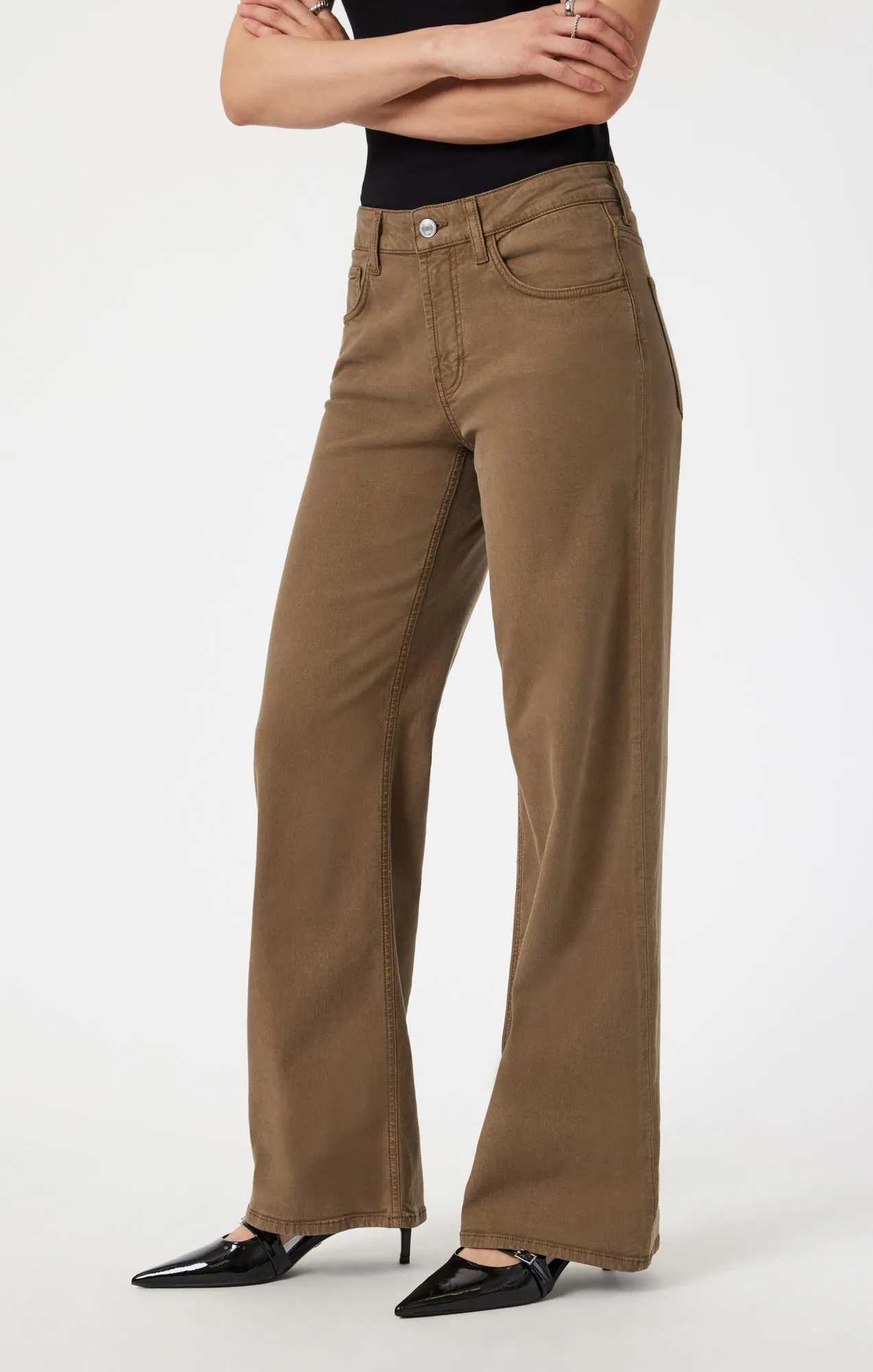 ALENA WIDE LEG IN BRINDLE LUXE TWILL sold by Mavi product image thumbnail 4