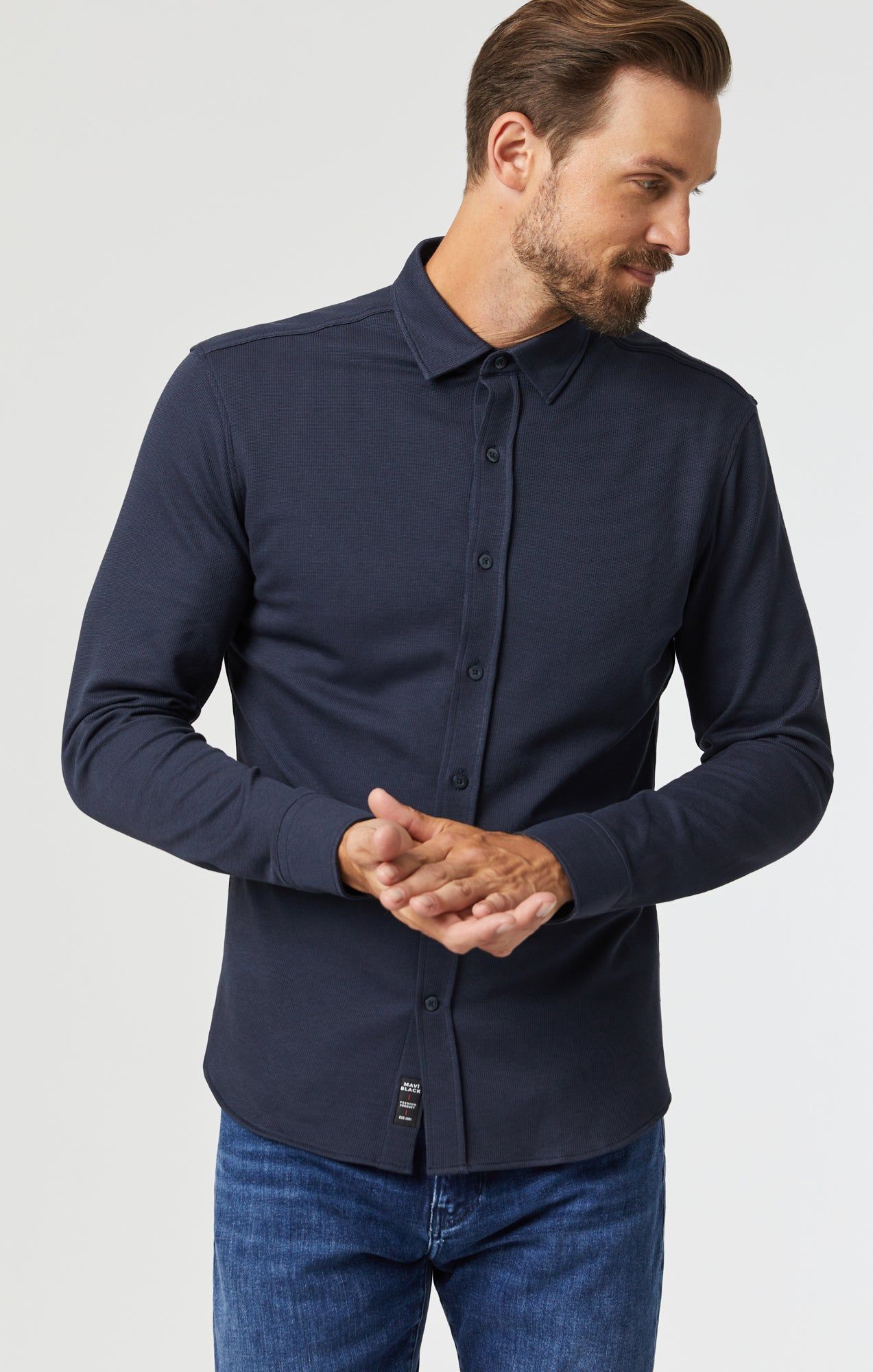 LONG SLEEVE SHIRT IN MOOD INDIGO sold by Mavi